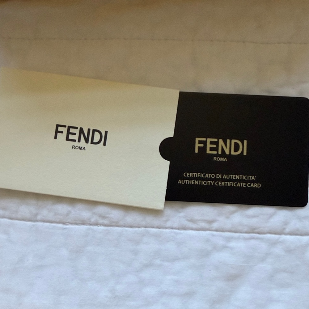 Fendi Rimless Sunglasses with Gold Hardware - Black Gradient Lenses - Picture 6 of 7